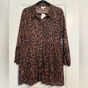 NWT Style & Co Women’s Leopard Print Tunic
